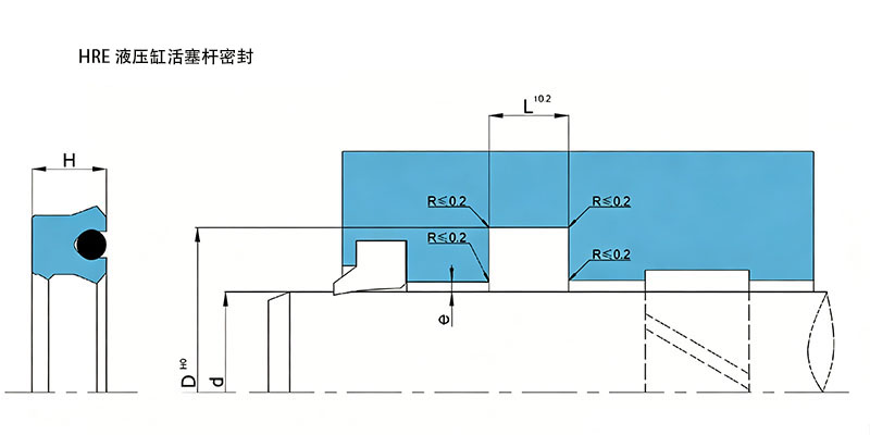 HRE 液压缸活塞杆密封 HRE 液压缸活塞杆密封