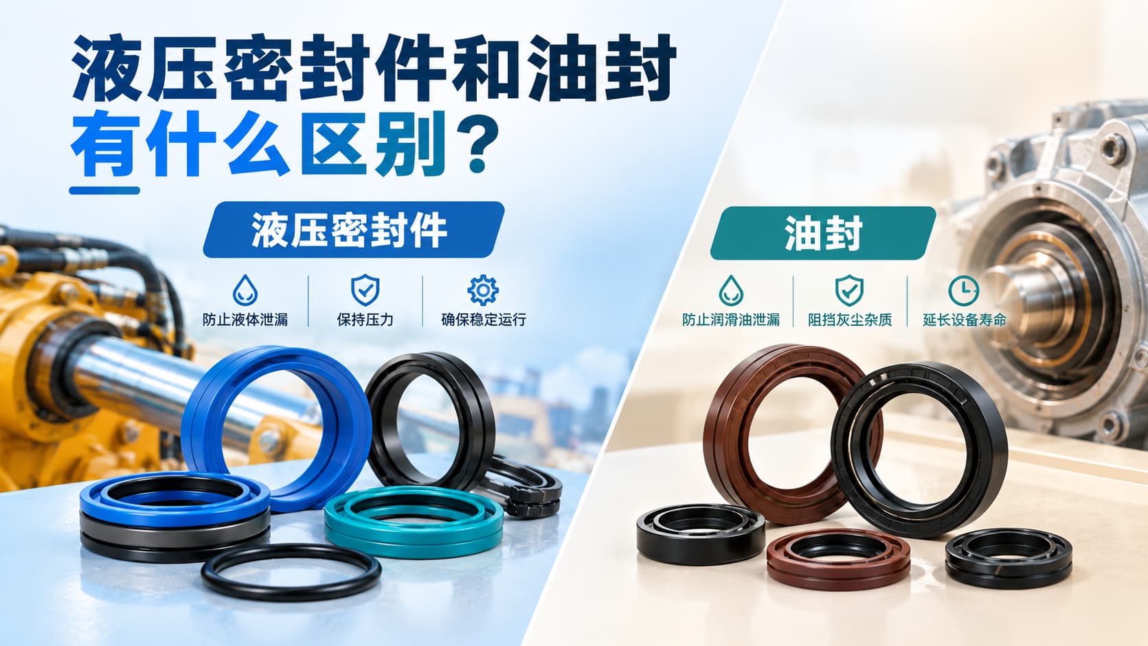 液压密封件和油封有什么区别？